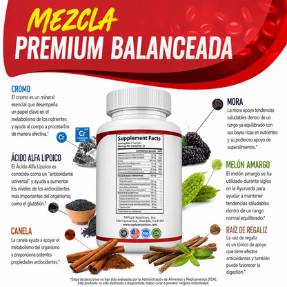Toplux Nutrition® Blood Sugar Complex